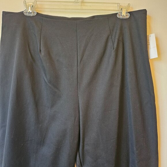 Clio Black Stretch Pants With Cotton & Spandex Blend Plus Size 20 - Picture 2 of 7